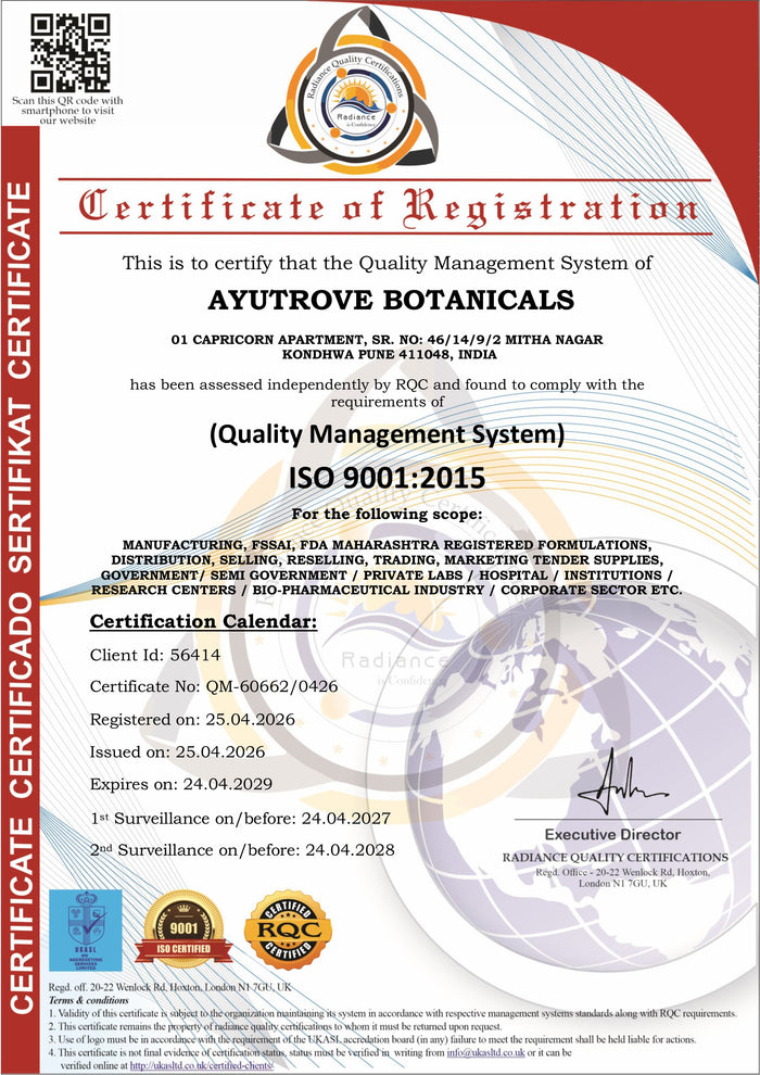 ISO 9001 certificate