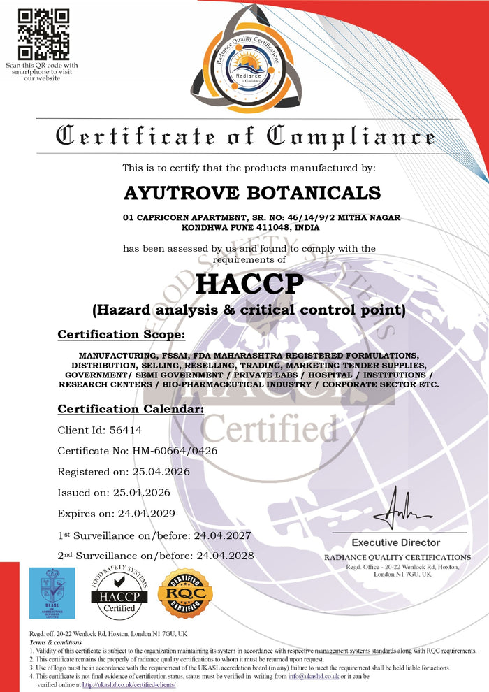 HACCP certificate